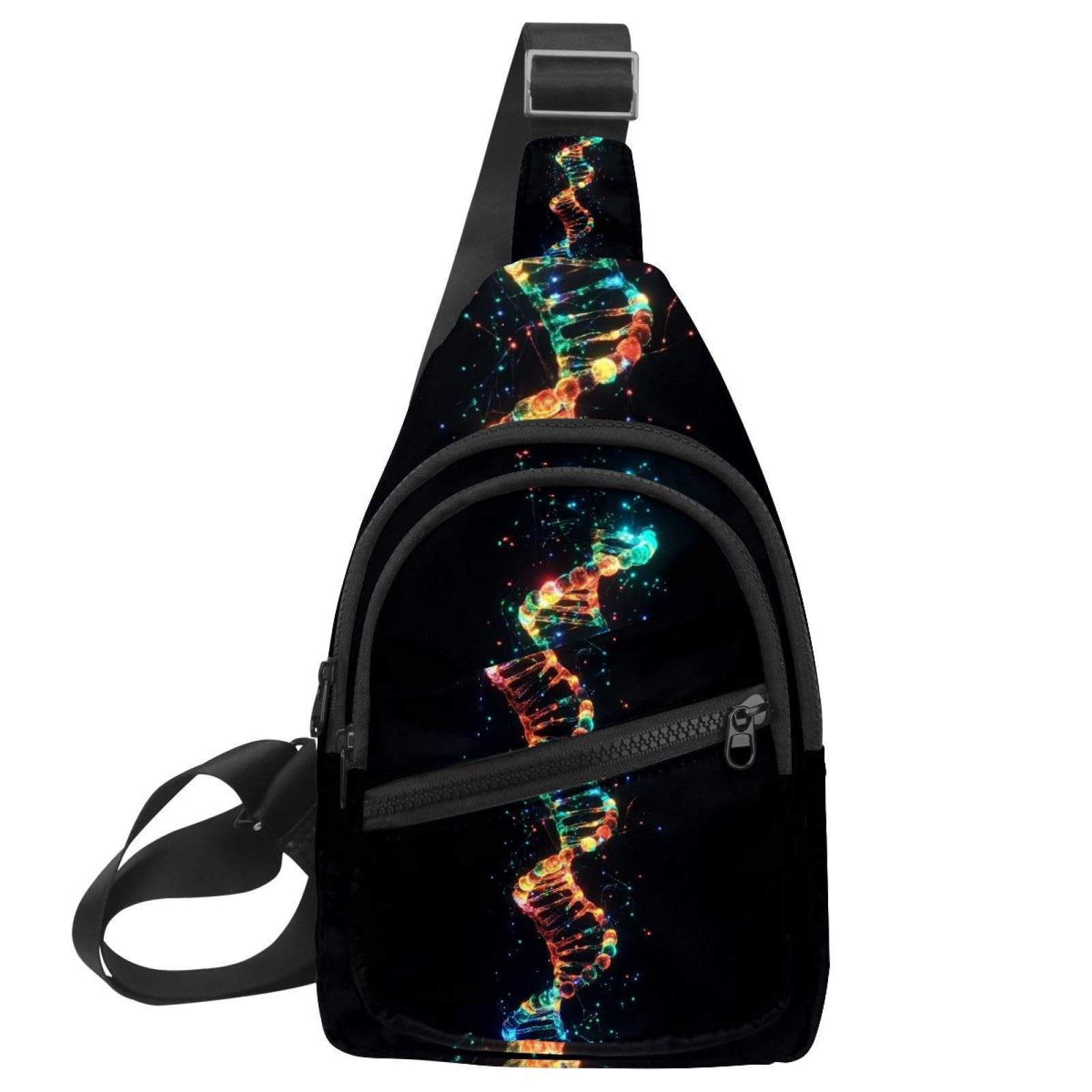 Mochila cruzada de abeja Multicolor 02 para viaje y senderismo 7