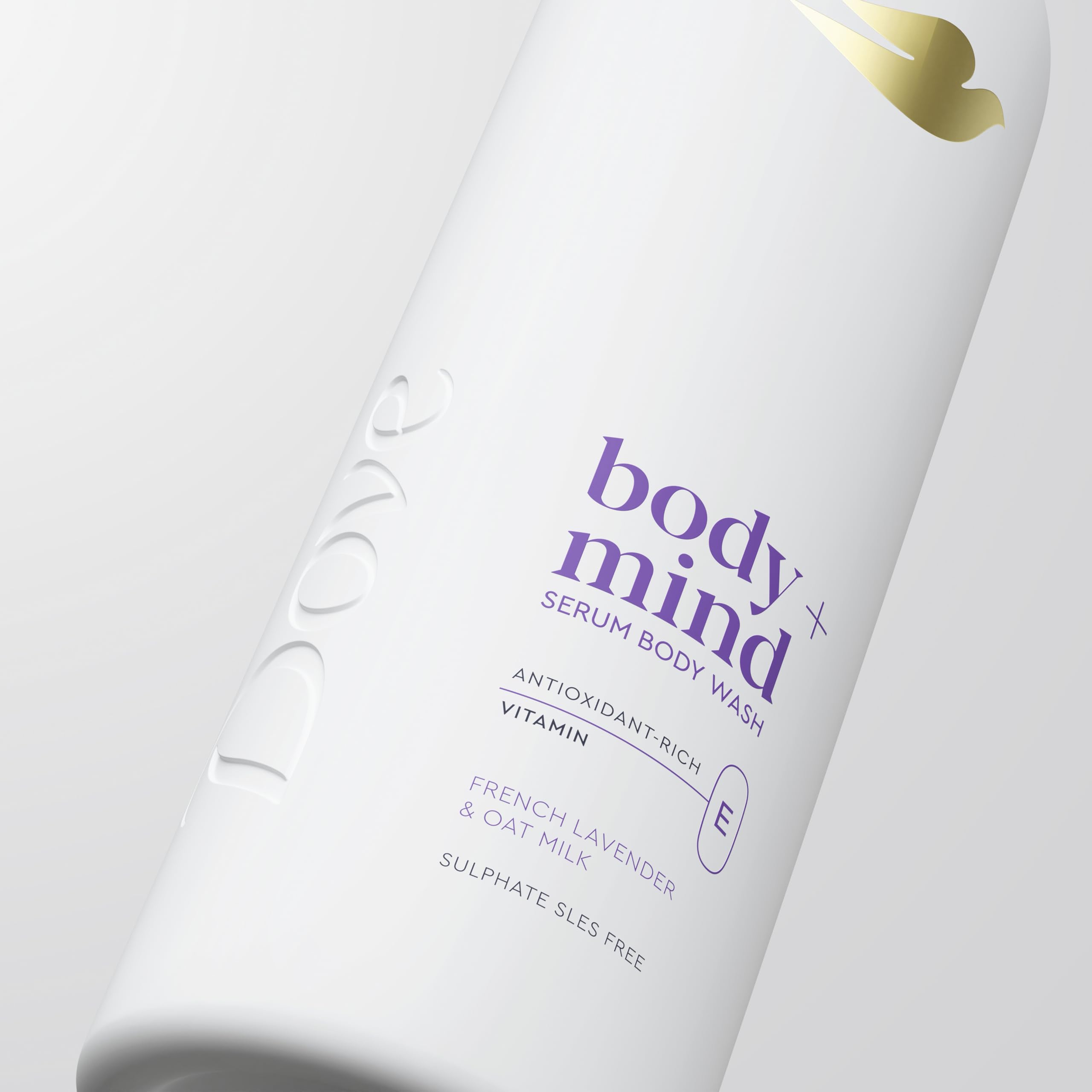 Dove Body + Mind French Lavender & Oat Milk Serum Body Wash body cleanser with antioxidant-rich vitamin E for glowing skin 350 ml - Image 4