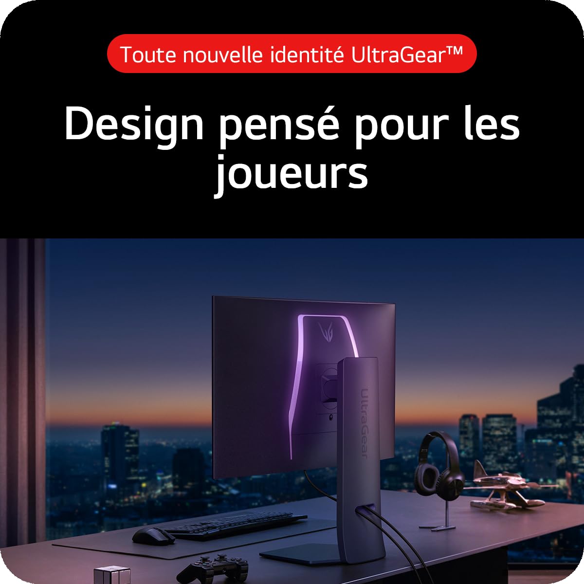LG Ultragear™ OLED 32GS95UV-B Ecran PC Gaming 32" - Dalle OLED résolution UHD,4K (3840x2160), 0.03 ms GtG 240Hz, DisplayHDR™ TrueBlack400, DCI-P3 98.5%, AMD FreeSync Premium Pro, NVIDIA G-Sync