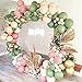 126PCS Sage Olive Green Pink Gold Safari Jungle Balloons Balloon Garland Arch Kit, Safari Jungle Theme Birthday Baby Bridal Shower Party Decorations Supplies for Boy