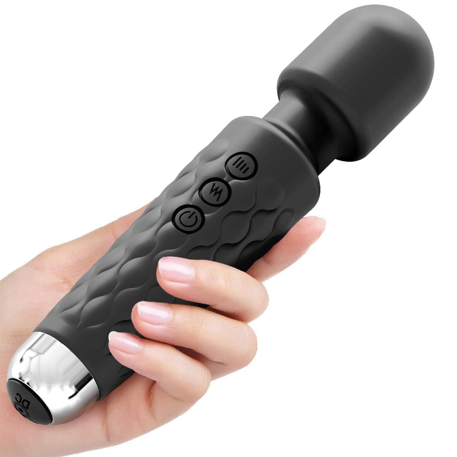 Personal Body Massager for Men & Women || Cordless Handheld Wand with 20 Vibration Modes & 8 Speed Patterns || Perfect for Pain Relief Massage (Multicolor) (Pack of 1)