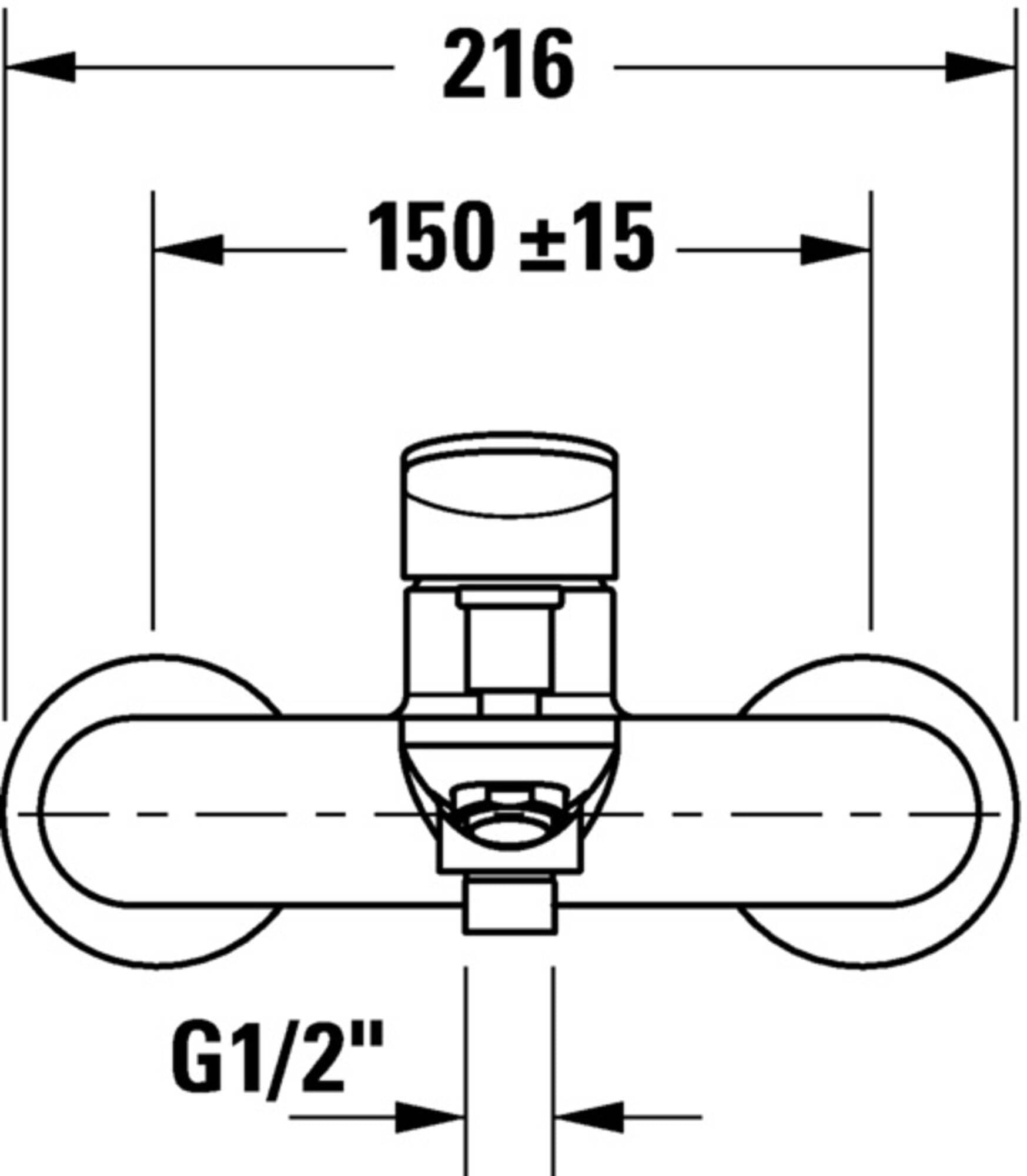 Duravit WA5230000070 Wave armatura wannowa, stal szlachetna szczotkowana