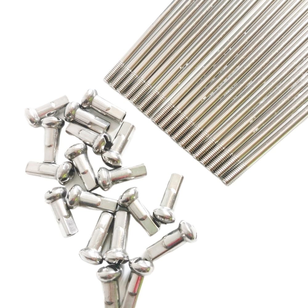 Raggi Bicicletta Raggio for bicicletta 18 pz/lotto Diametro 4.0mm 170/175/180/190/195/200/205/210/225/238mm(4.0X175mm silver)