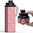 BEAUTAIL Collapsible Water Bottles, Silicone Foldable Water Bottle 610ml, BPA-Free Portable Reusable Leakproof Bottle for Gym Travel Camping Hiking Sports Outdoor, 1 Pack (Pink)
