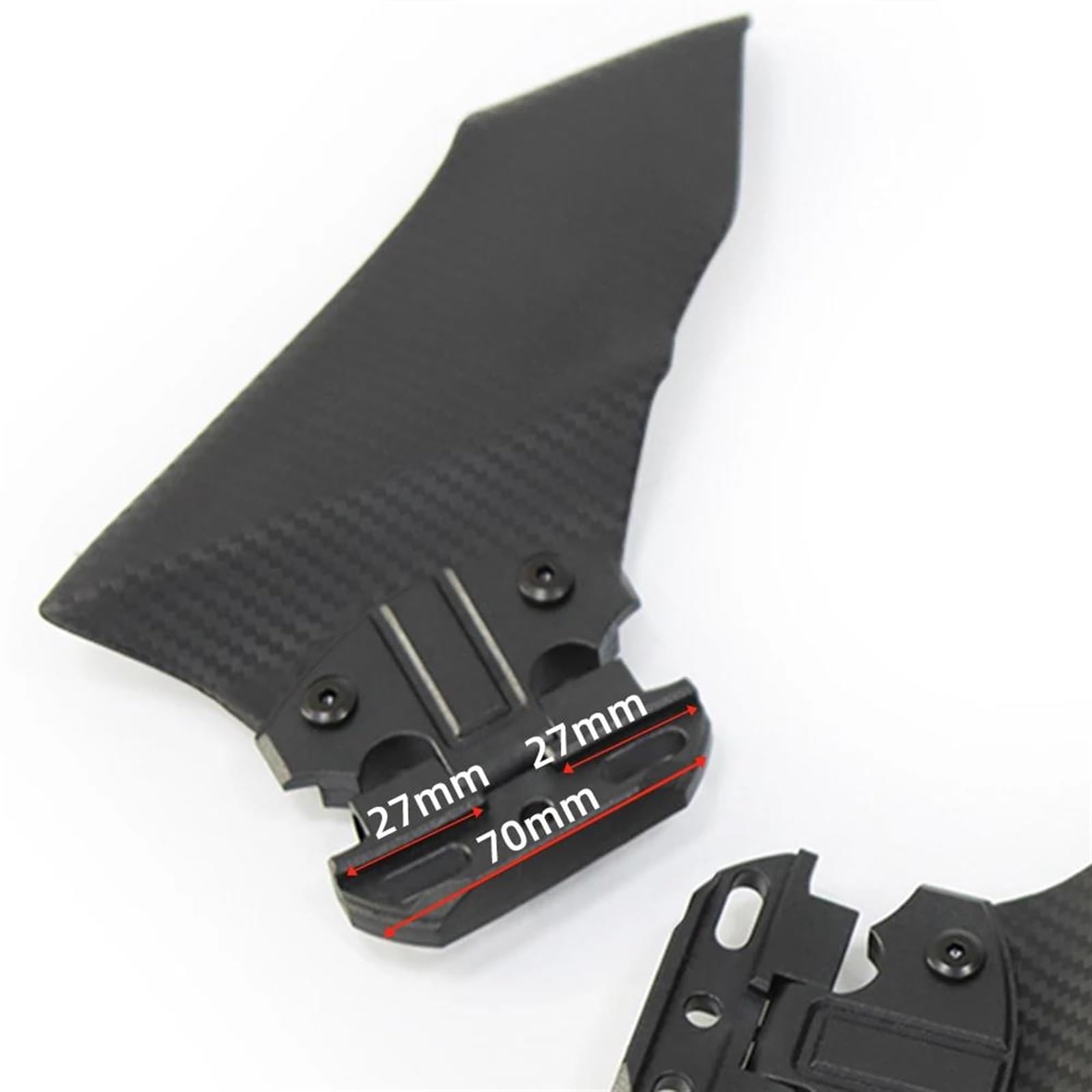 Moto Side Winglet 1 Coppia Aerodinamica Carenatura Ala Spoiler Per CBR650R CBR 650 R CBR650 2019-2022(Black-f)