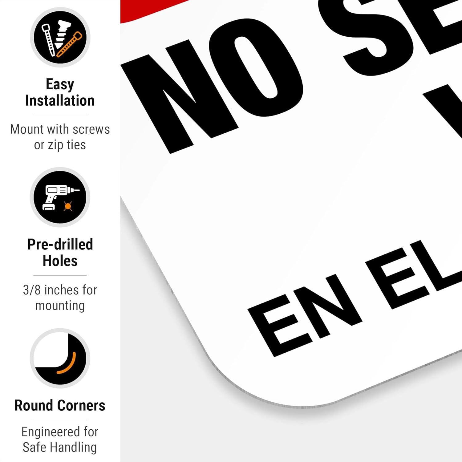 Attention No Glass Allowed Pool Sign, Bilingual Spanish English, 18x24 Inches, Rust Free .063 Aluminum, Fade Resistant, Easy Mounting, Indoor/Outdoor Use, Made in USA