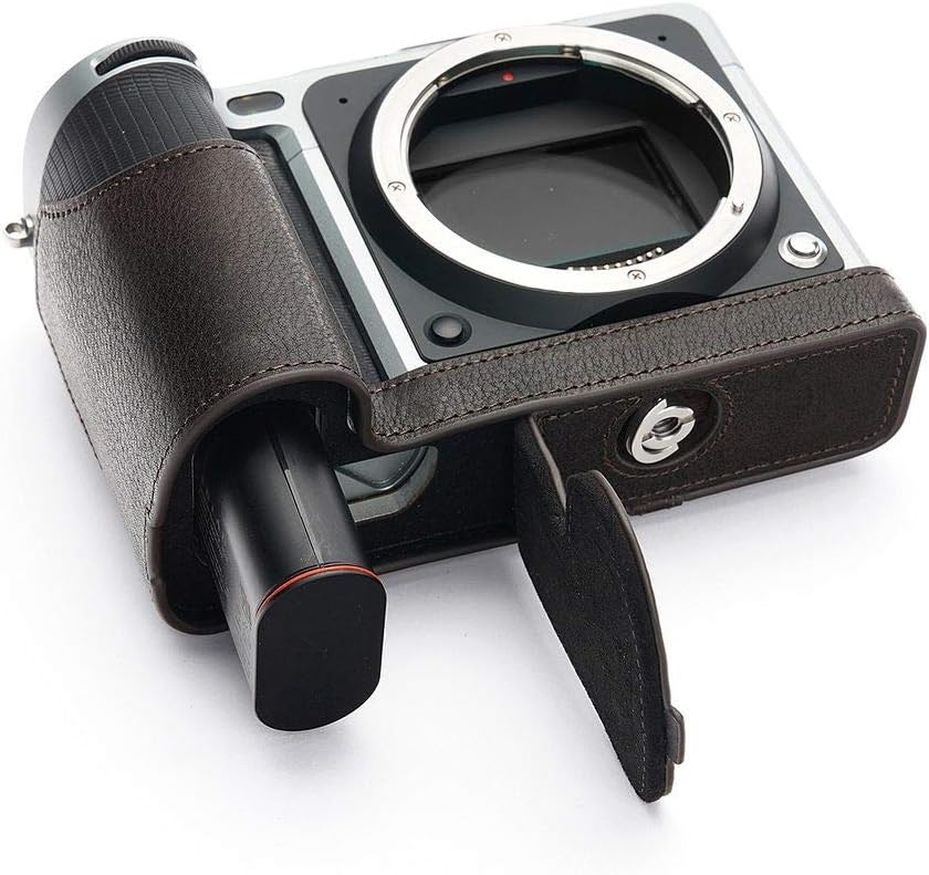 Handmade Genuine Real Leather Half Camera Case Bag Cover