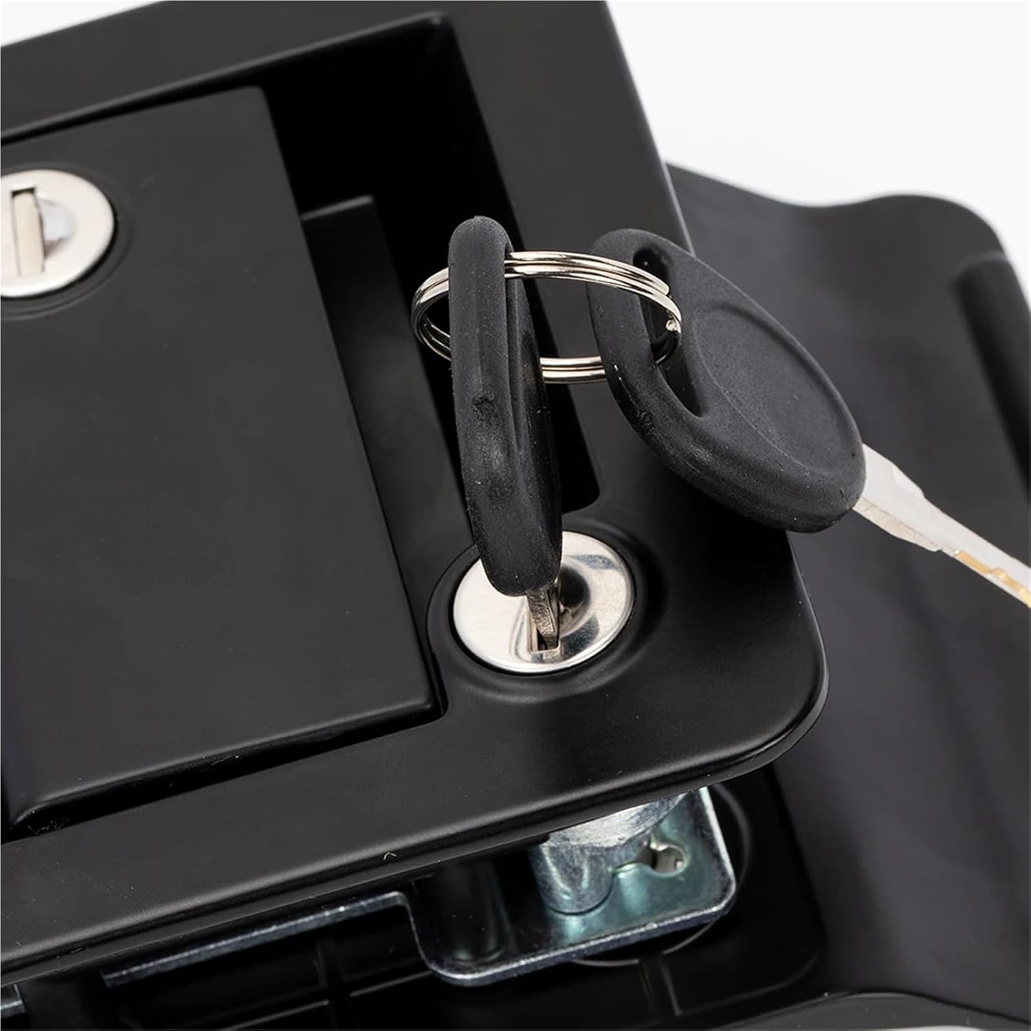 Trailer Camper Entry Door Lock RV Door Lock Replacement Double Open Door with Deadbolt Computer Key Door Handle 1Pcs