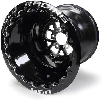 Weld Racing Wheel, V-Series, 16 x 16 in, 5.000 in Backspace, 5 x 4.75 in Bolt Pattern, Double Bead Lock, Aluminum, Black Anodize, Each