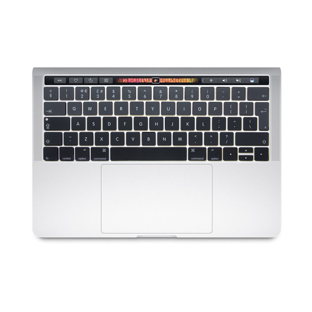 Se7enline Compatible with Macbook Keyboard Cover Skin for Mac Neo & Air 13/15 & Pro 14/16 inch (M5 M4 M3 M2 M1 A18 Pro) 2026/2025/2024/2023/2022/2021 Silicone Waterproof Dustproof EU Layout,Black — view 52