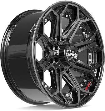 4PLAY Wheels 4P80R 20x9 Gloss Black Brushed 8x170 Rim