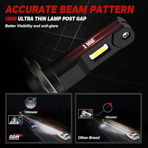 Miniatura 5 de DDM Tuning Saber 55W ProX LED, 12500LM, 6000K, par, (H7)