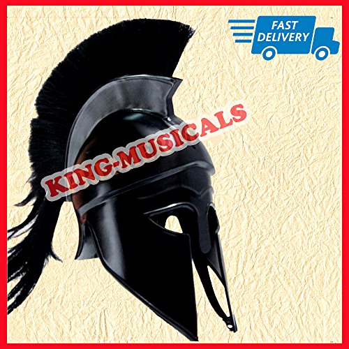 Preisvergleich Produktbild Nasir Ali Griechischer Korinther-Helm mit schwarzer Pflaume, mittelalterlicher Gladiatorritter, Spartanerhelm