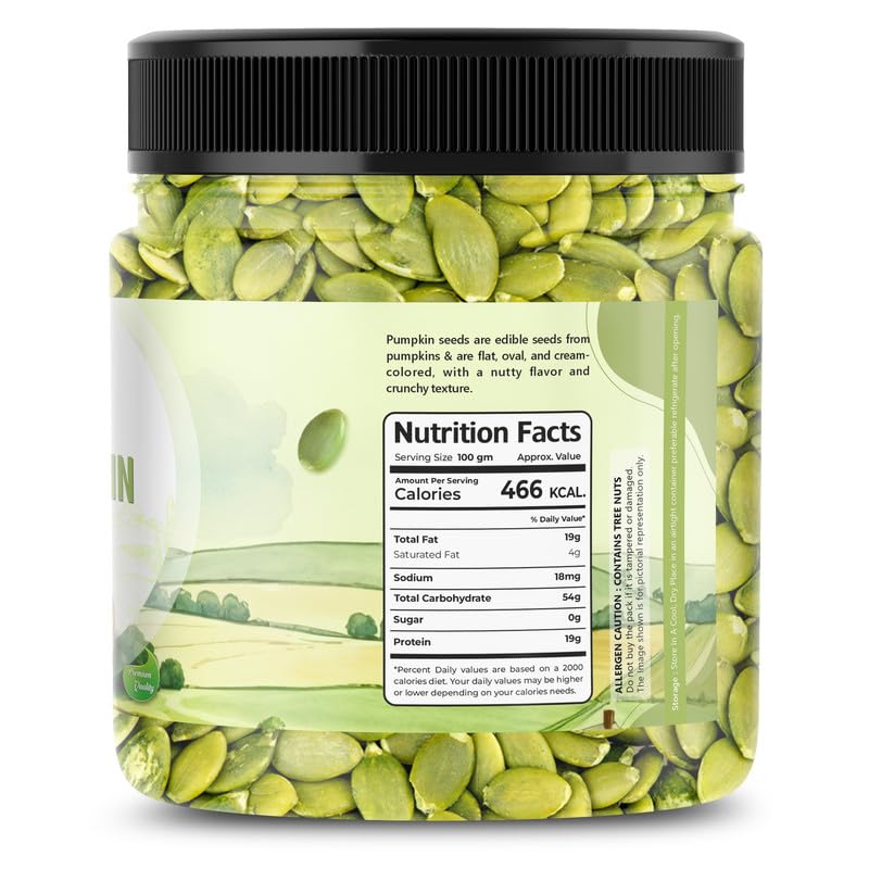 Image of Pumpkin Seeds 100gm| Raw Seeds for Eating | Immunity Booster and Protein Rich Seeds | Healthy Diet Snacks | Zero cholesterol & trans fat