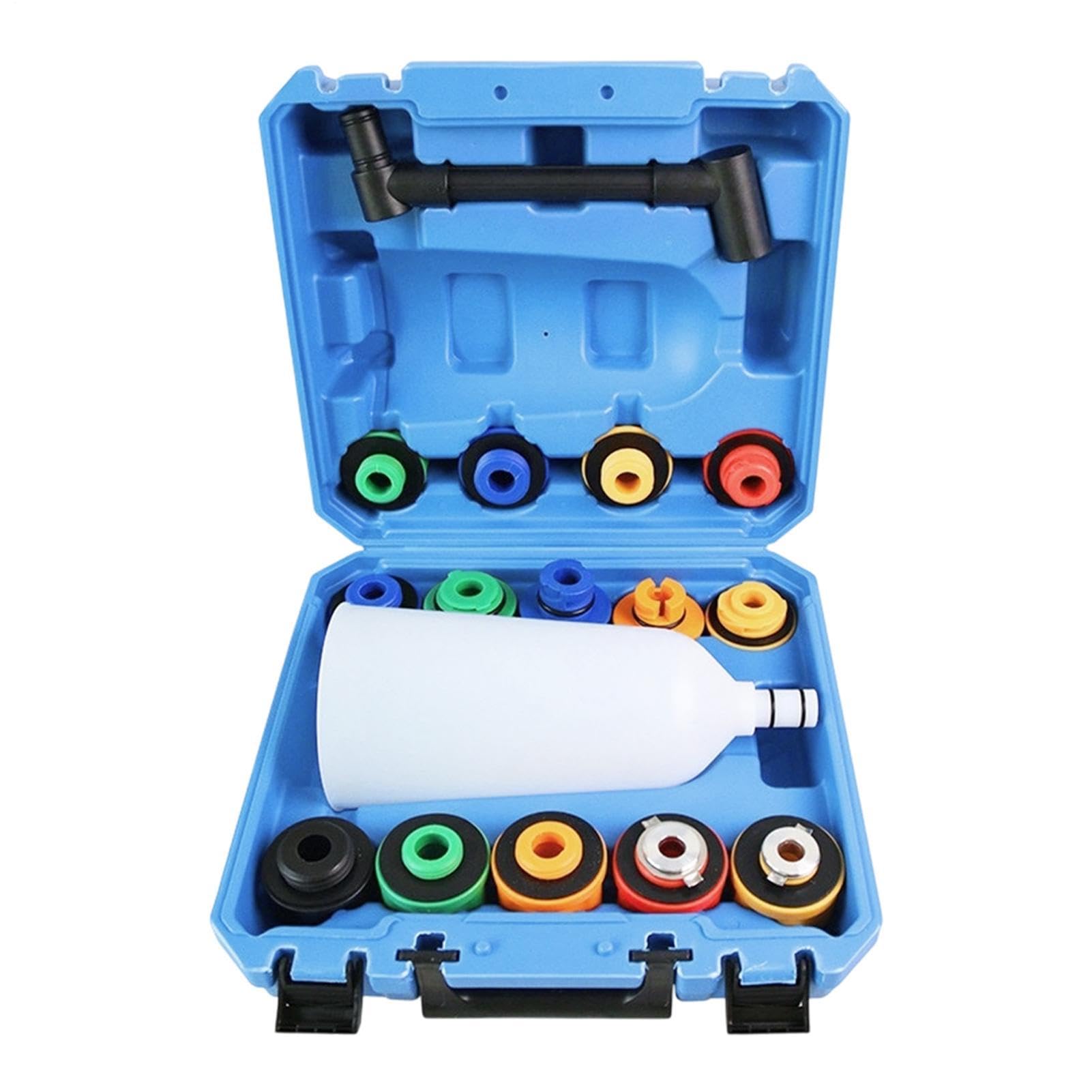 Embudos Automotrices 16 piezas relleno universal portátil antiderrame | Kit Embudo Purga Radiador Para Vehículo SUV RV De Refrigeración Del Motor Purga Reparación Lavado