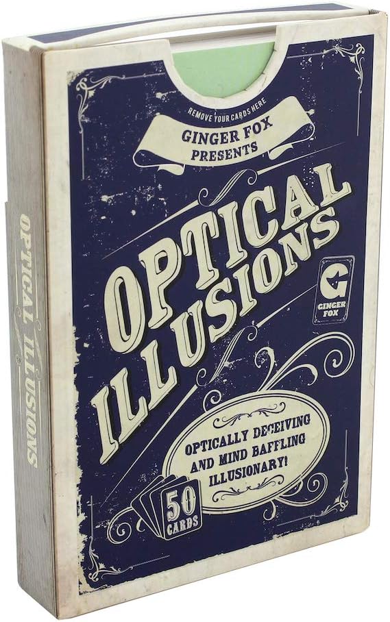 Ginger Fox Optical Illusions Card Game Mind Baffling Illusions For