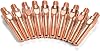 10PCS M6 Welding Contact Tips,for MIG Torch, Chromium Zirconium Copper Nozzles with Smooth Wire Feeding(1.4mm)