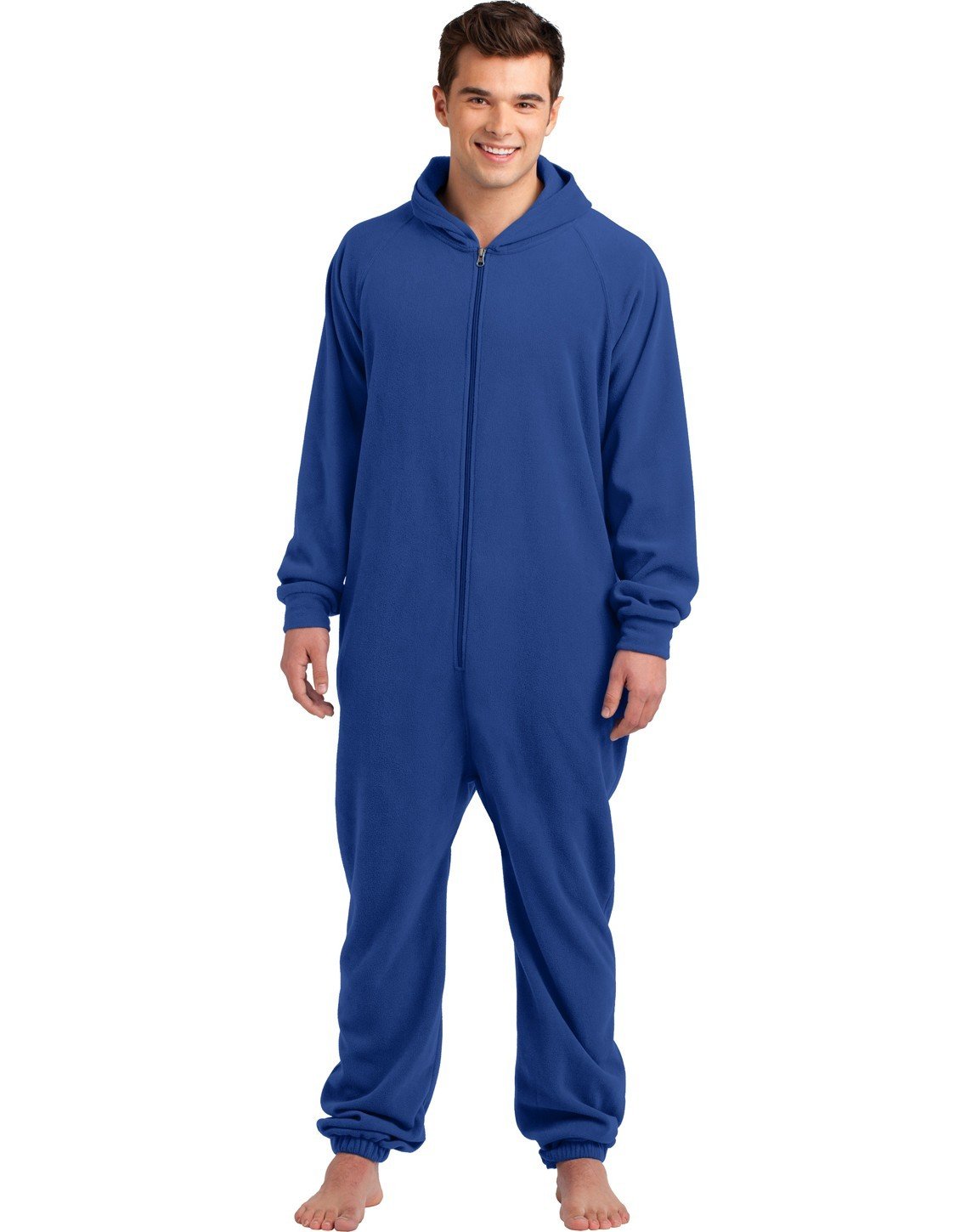 District Women's Soft Fleece Side Pockets Lounger_Deep Royal_Large