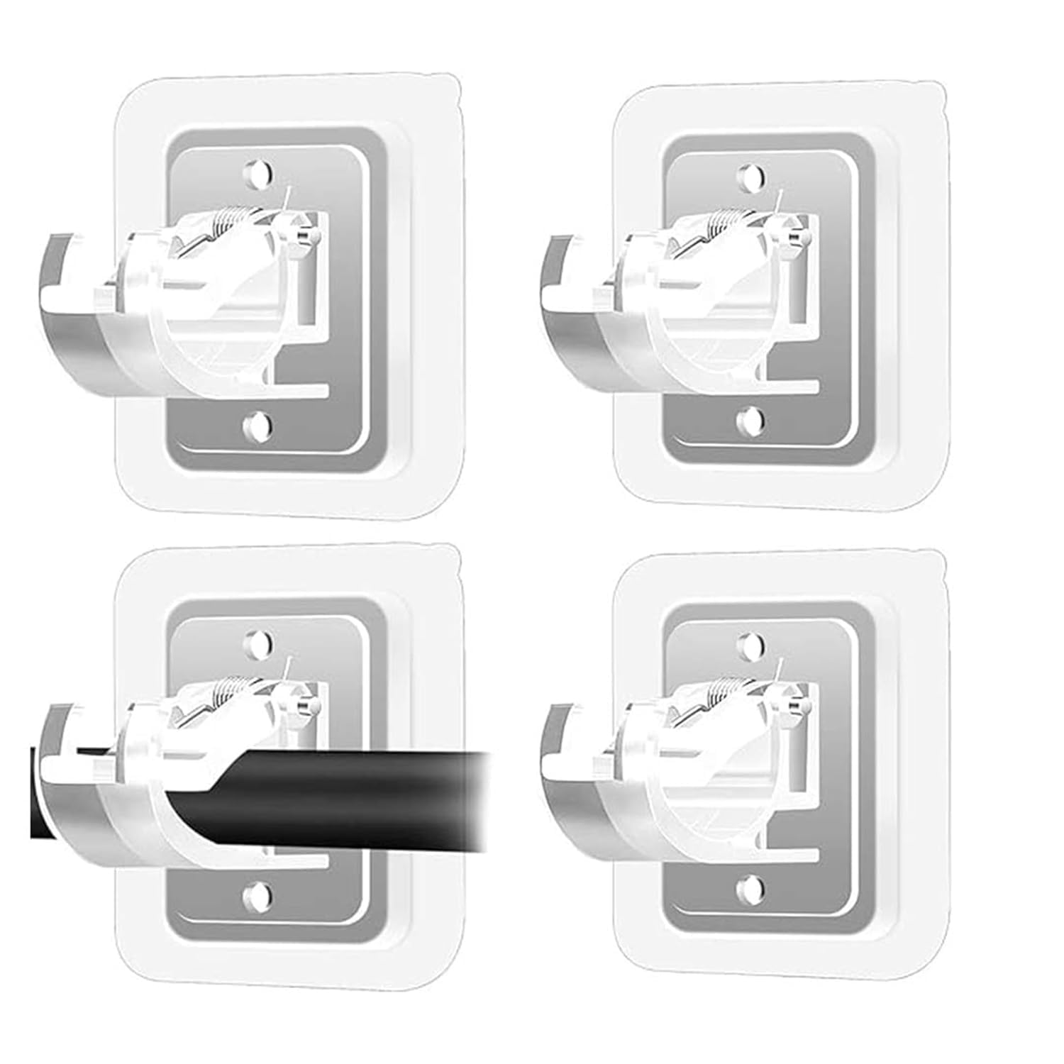 No-Drill Self-Adhesive Curtain Rod Brackets (Pack of 4) – Heavy-Duty Adjustable Stick-On Curtain Rod Holders, Nail-Free Wall Hooks for Bathroom, Kitchen, Bedroom & Hotel, Damage-Free Installation-image-21