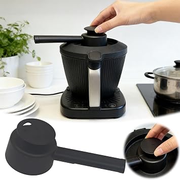 Steam Diverter Attachment for Thermomix TM7, High-Temperature Resistant PP Steam Distributor for Even Steam Flow, Kitchen Accessory Protects Furniture from Steam Damage Black
