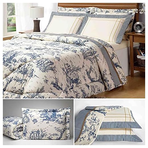 Casaborda Enxovais Kit Edredom Porcelana 3 Peças Percal 180 Fios Palha, Bege, Queen, Edredrom Porcelana Queen