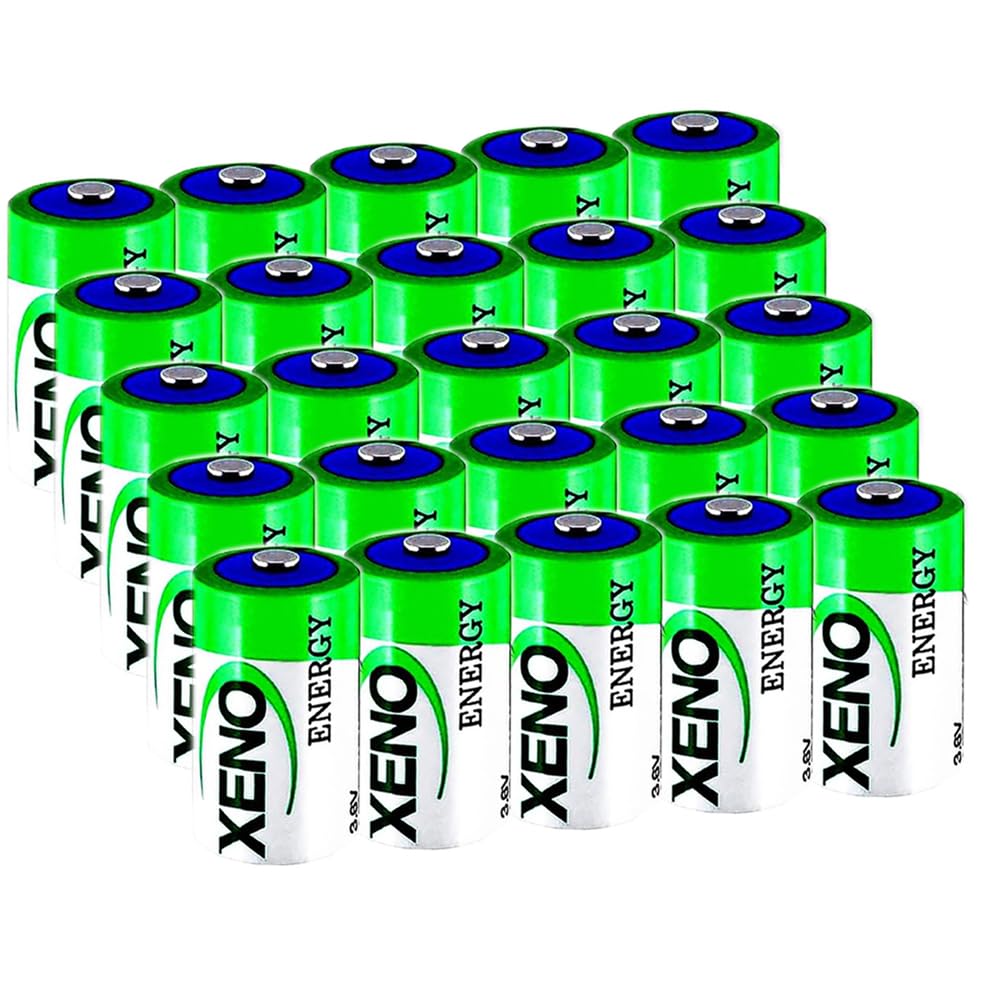 LCCJYHJFFHH «25 Pack» 19000mAh 3.6V XL-205F D Std Lithium Thionyl Chloride Battery for Xeno Energy Lithium Battery XL-205F Battery