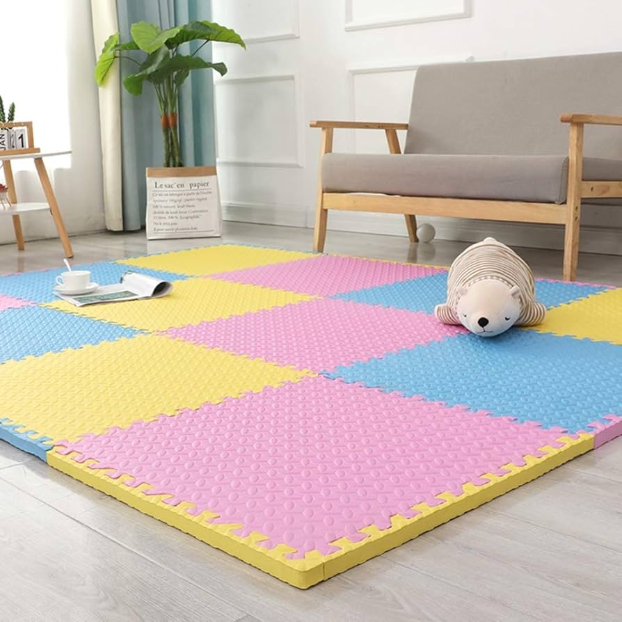 赤ちゃん クッションマット 置くだけ 32枚  防音 騒音 吸収 楽天市場】プレイマット クッションマット 赤ちゃん 防音 マット