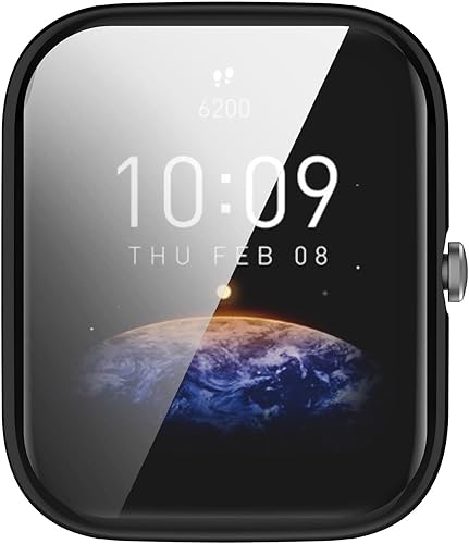 Miniatura 6 de Funda compatible con Amazfit Bip 3, protector de pantalla ultra delgado y suave, funda protectora completa, accesorios para reloj inteligente