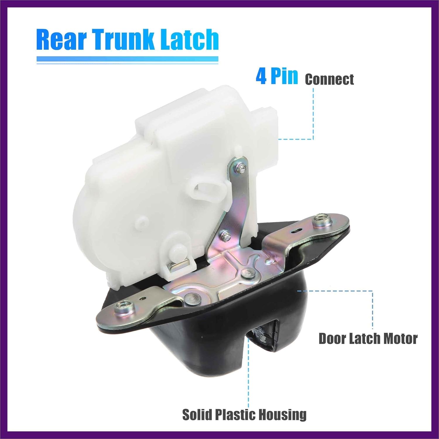 Car Rear Tailgate Latch Actuator Rear Trunk Door Lock Latch 74800-TF0-J01 for Honda CRV 2.4L 2012-2016 for Honda Odyssey 2012-2017 Premium Fit Design
