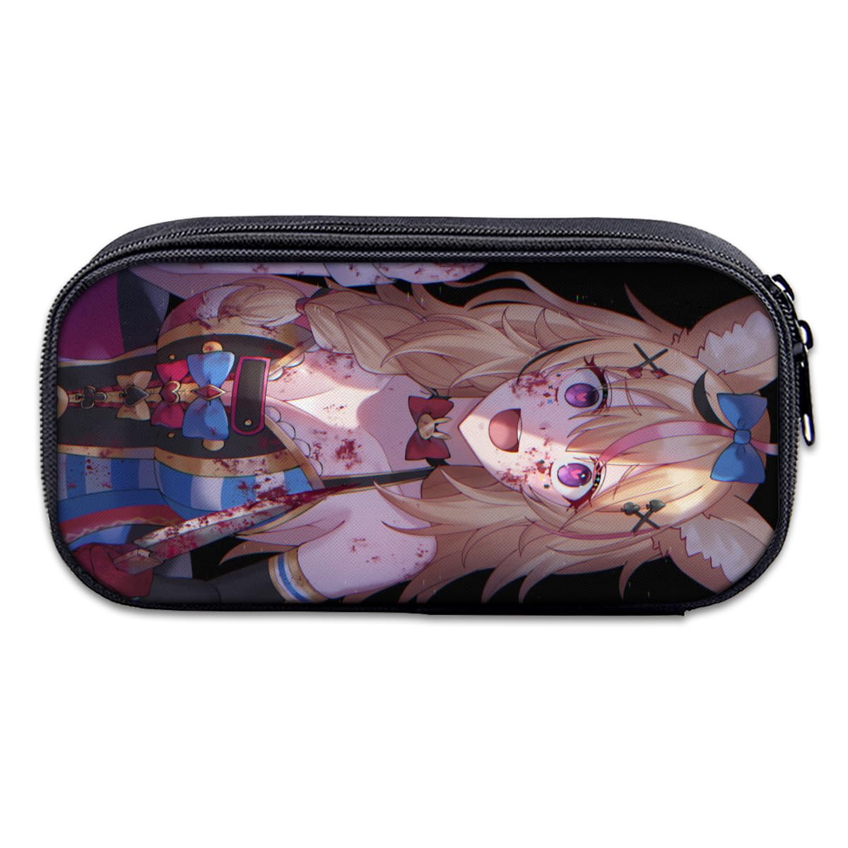 Amazon.co.jp: ペンケース VTuber 尾丸ポルカ 筆箱 ペンポーチ 二層 