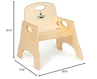 Vista 19 de Jonti-Craft Silla apilable 6802TK Chairries, RTA, 9 pulgadas de altura