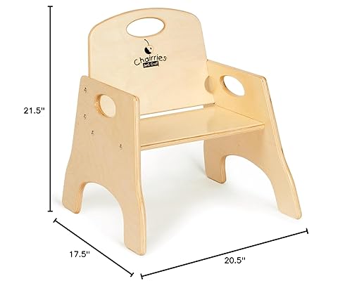 Miniatura 19 de Jonti-Craft Silla apilable 6802TK Chairries, RTA, 9 pulgadas de altura