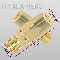 Vista 3 de YESWELDER Kit de Accesorios para Pistola de Soldadura MIG .035" Punta-Boquilla-Difusor para Antorcha Miller Millermatic M-25/M-40 Hobart