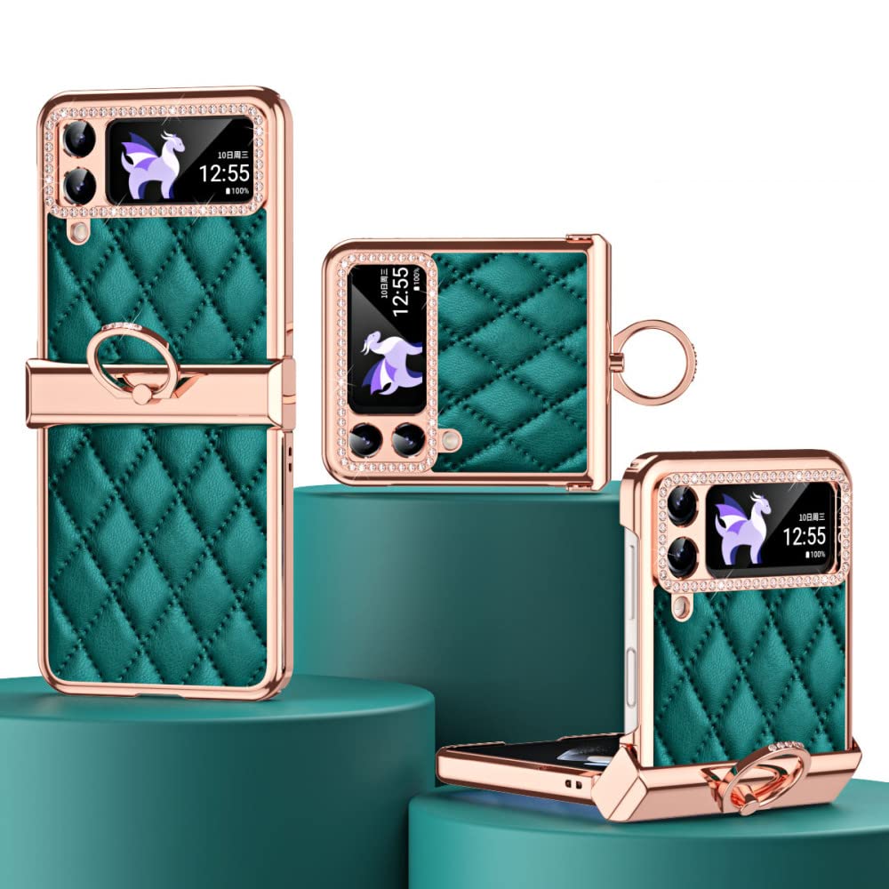 Coque Samsung Z Flip4 antichoc avec anneau de support et charnière protégée
