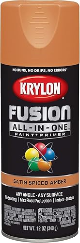 Vista 78 de Krylon Fusion All-In-One K02705007- Pintura en aerosol para uso en interiores y exteriores, transparente brillante, 12 onzas (paquete de 2)