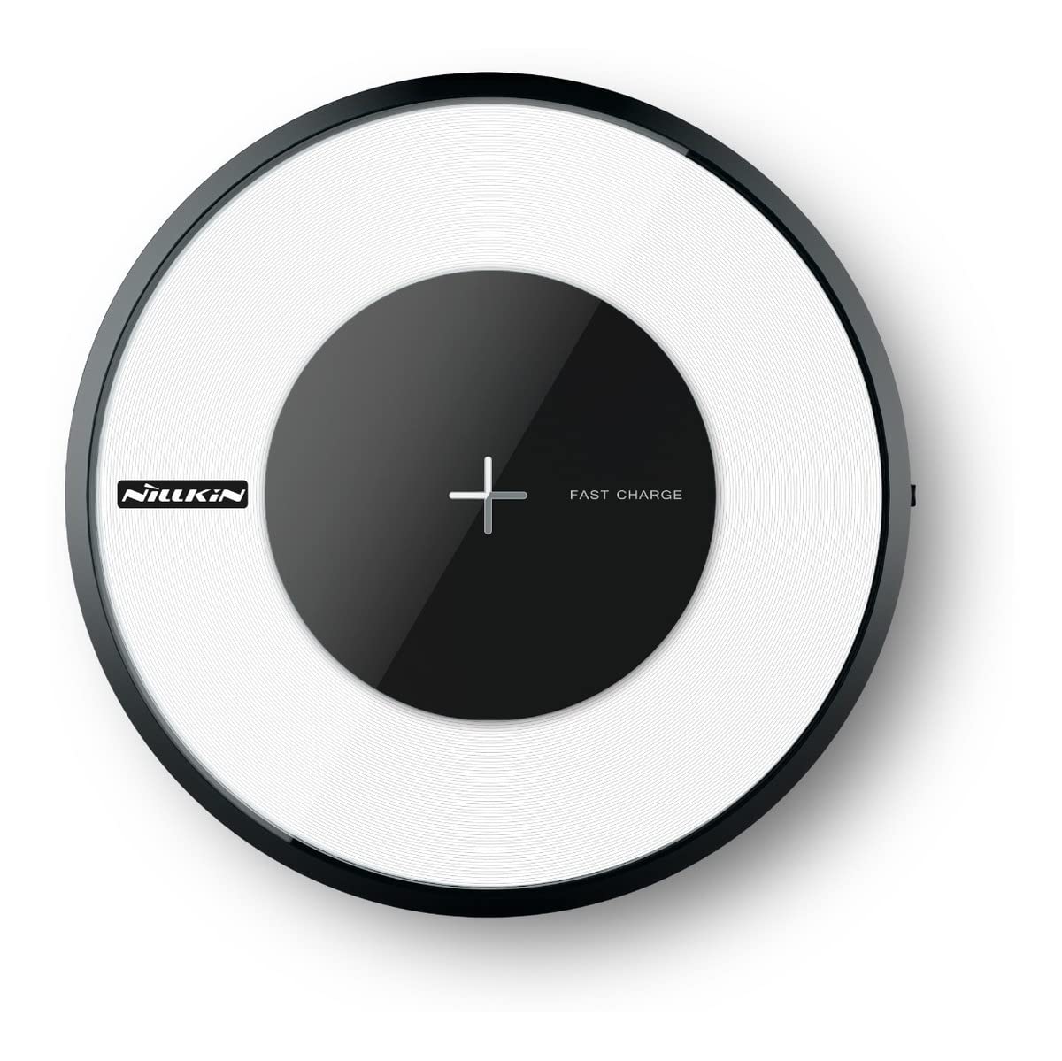 Nillkin Magic Disc 4 - Stazione di ricarica induttiva universale per ricarica wireless Qi NFC Wireless Charger Dock rotondo, colore: Nero