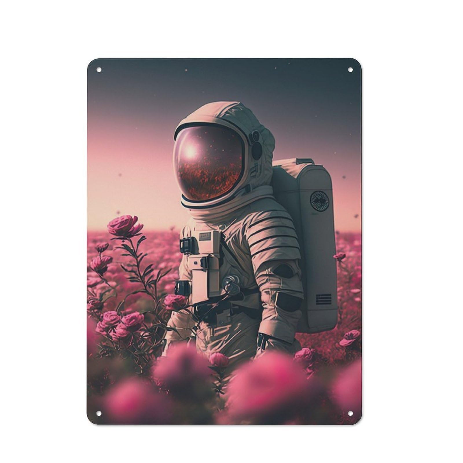 Junmoney Cosmic Explorer For Lounge Or Reading Corner, Vintage Metal Sign 40X30cm, For Cooler-Season Styling In Lounge And Reading Corner