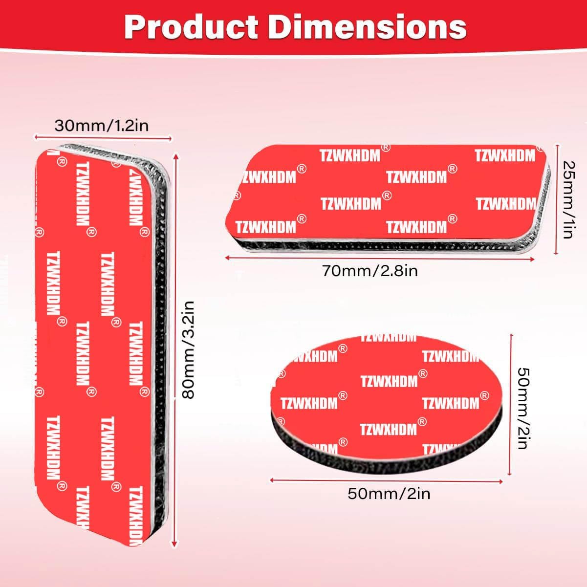 16 Sets Heavy Duty Hook and Loop Strips with Super Adhesive
