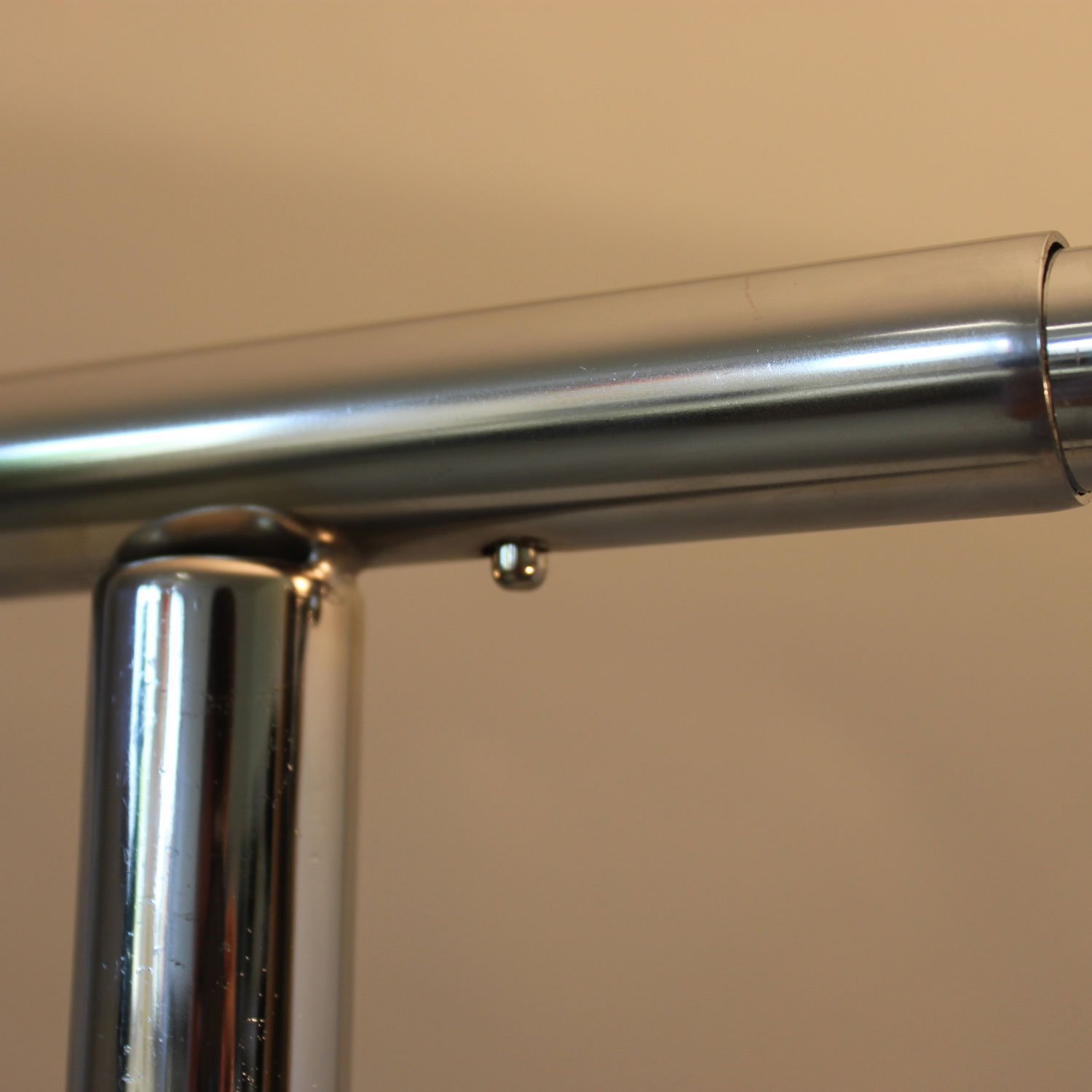 GERSO Reiserollständer höhenverstellbar 100-180cm Kleiderstange rollbar ausziehbar 98-135cm Kleiderständer auf Rollen Auszüge