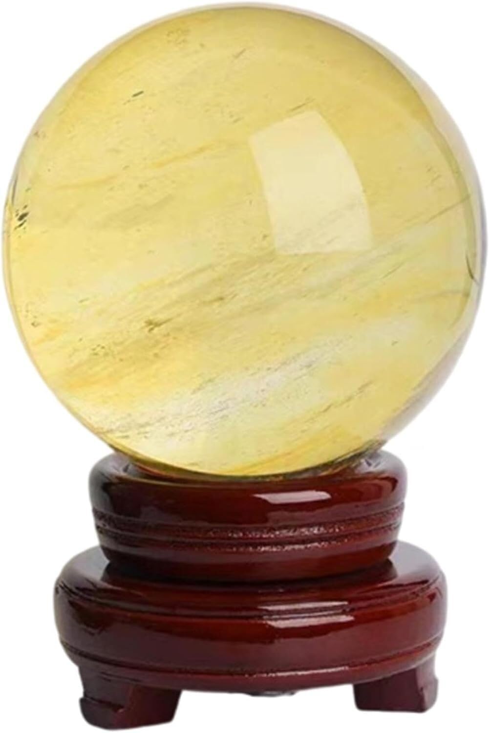 Citrine Ball Office Decorations Table Centerpieces Feng Shui Crystal Globe
