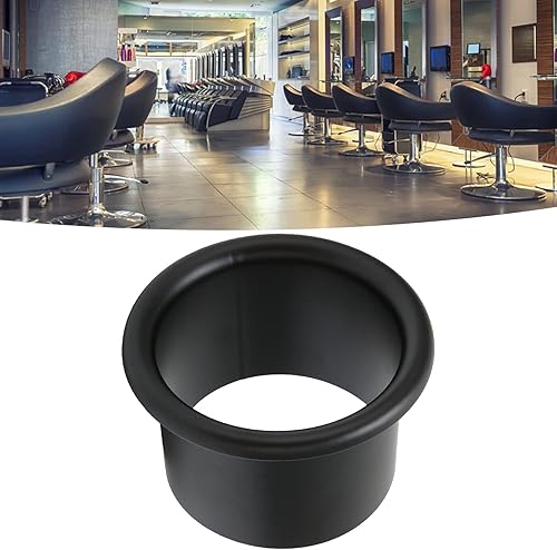 Miniatura 5 de Soporte para secador de pelo, firme y a prueba, soporte para secador de pelo de acero inoxidable para baño, hotel, peluquería (negro)