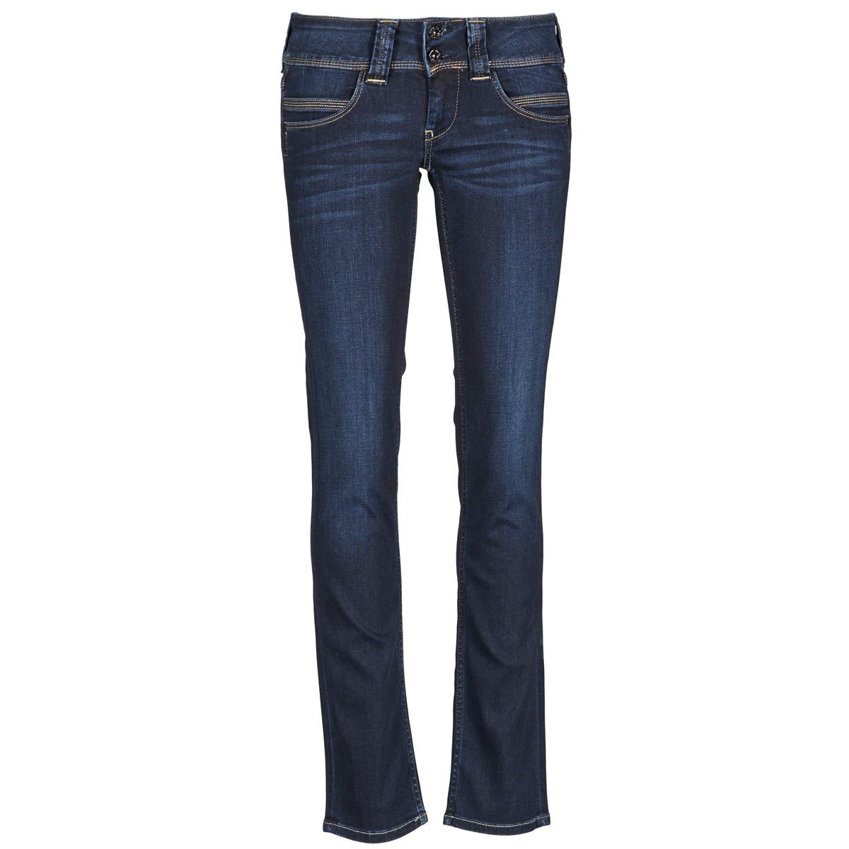Pepe Jeans Venus Women's Jeans Regular Fit Low Waist Authentic Rope, Blue (Denim-d24), 27W / 30L