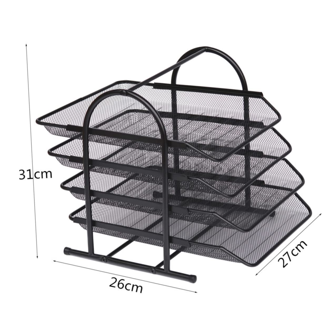 ARTIBETTER Desktop Storage Rack Mesh File Folder Holder File Organizer Document Stand Office Supplies