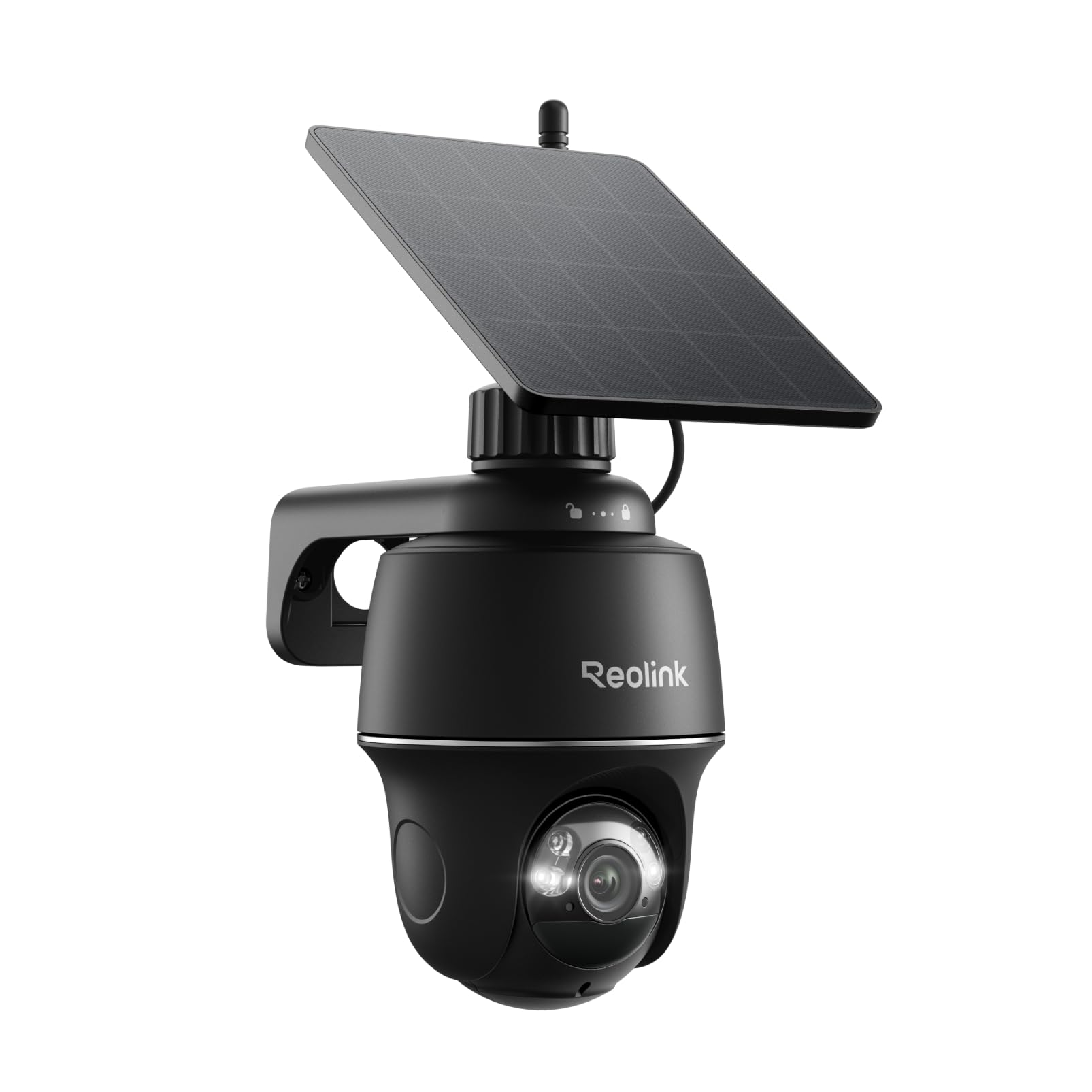 Reolink 5MP Camera Solaire Exterieur WiFi sans Fil, 2,4/5Ghz WiFi, 360° Camera Exterieur Batteries, Détection Personne/Véhicule/Animal, Audio Bidirectionnel, Siren, Argus PT+Panneau Solaire