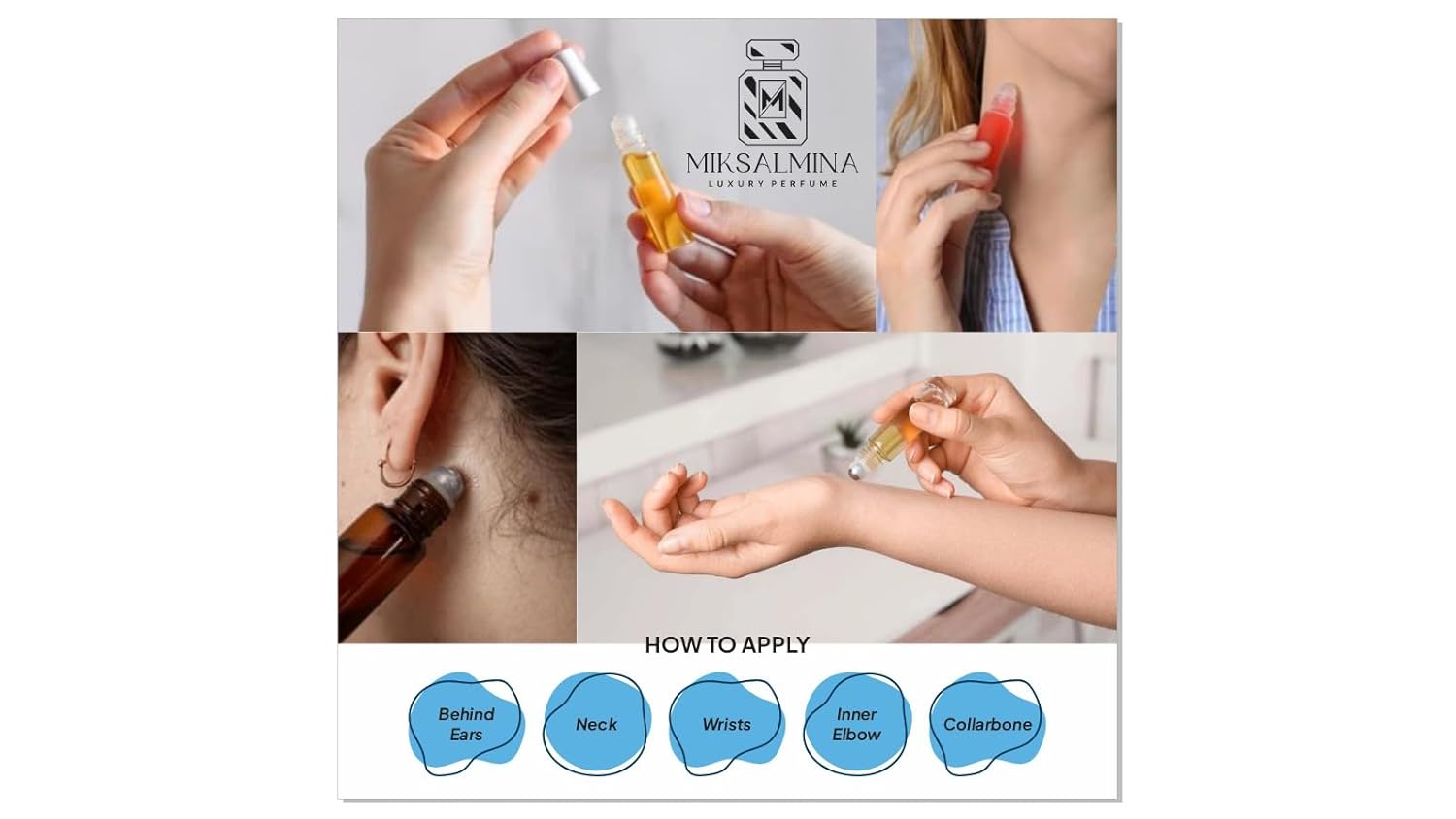 Mizyan Attar Roll On Perfume, Non-Alcoholic, 6ml, For Men & Women - Image 5