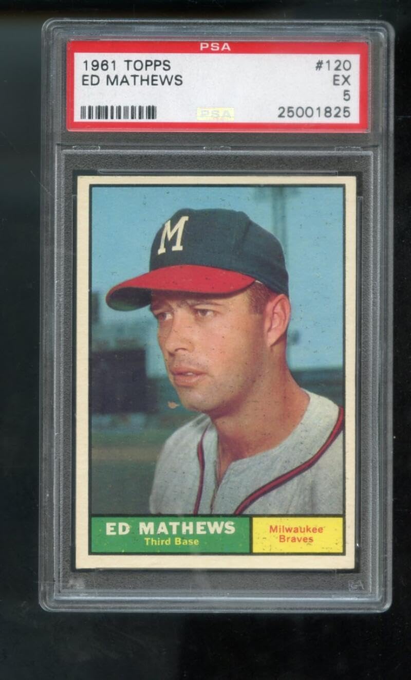 Eddie Mathews PSA GRADED 5 (Baseball Card) 1961 Topps - [Base] #120