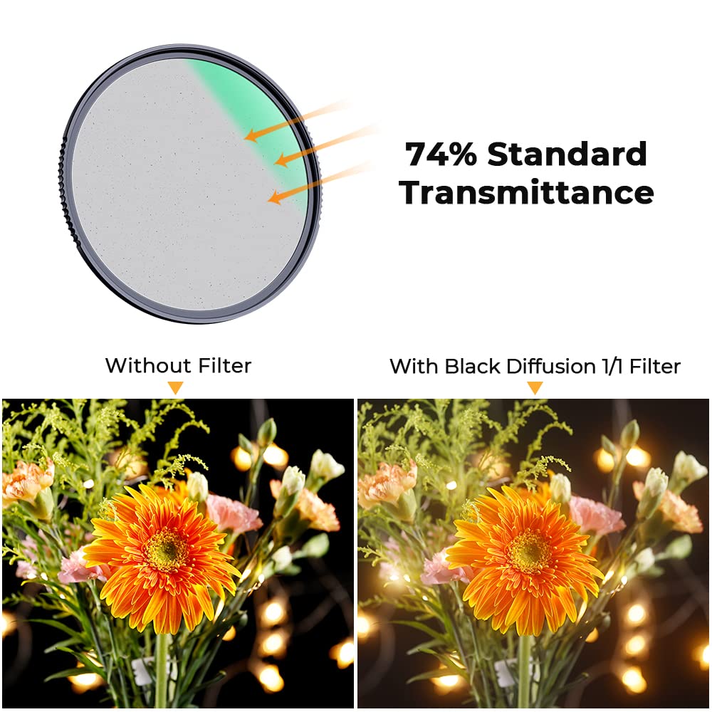 Filtre Black Mist 1/4 82mm - Effet Cinéma Pour Photos