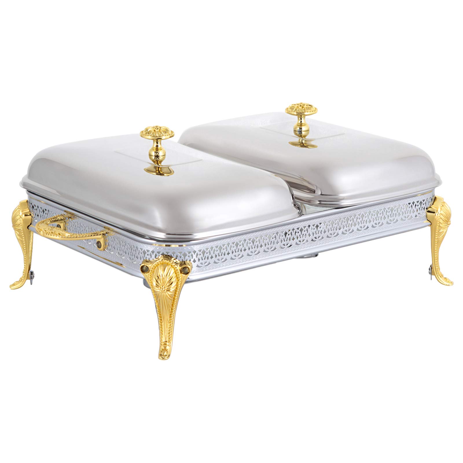 Regent Stainless Steel Brittany Gold Rectangular Warmer