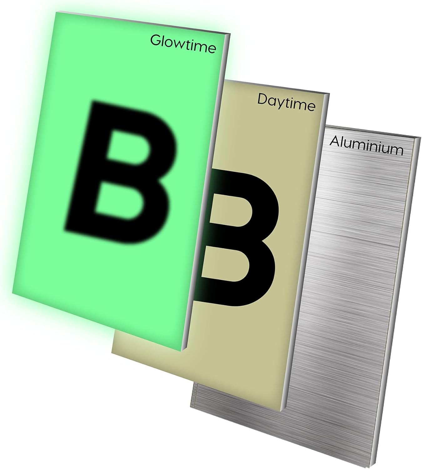 House Letters for Outside Light Up Solar - Solar House Letters for Outside on Mailbox or Sign - Glow In The Dark Lighted Letter B - Illuminated for Easy Address Discovery