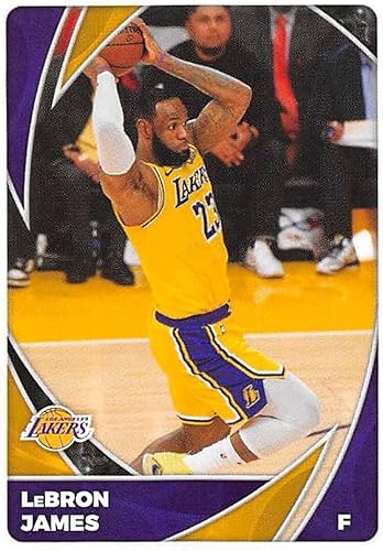2020-21 Panini Stickers #369 LeBron James Official NBA Basketball Album Sticker Measuring 2.75 inch tall X 2 inches wide in Raw (NM or Better